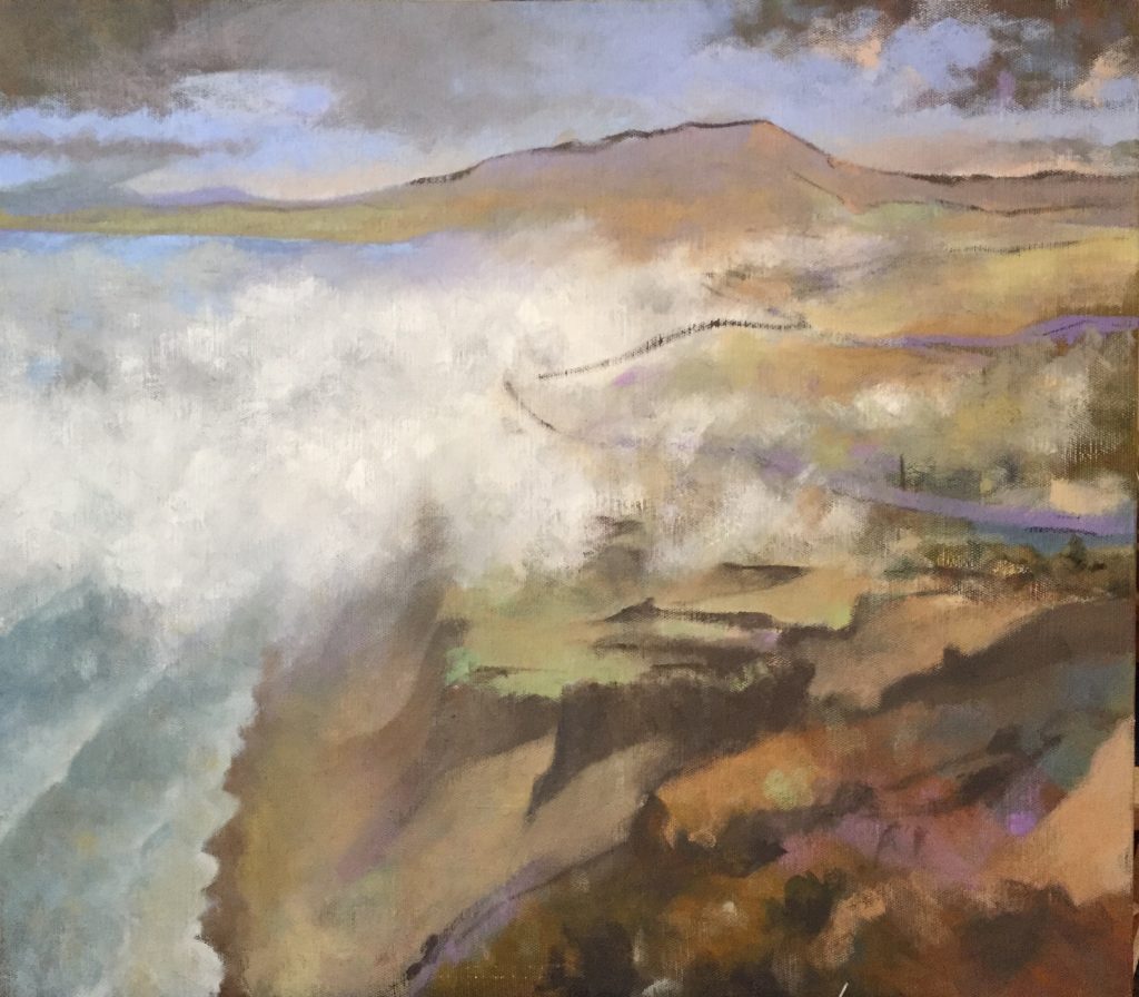 Point Reyes [version 2], oil on canvas, 30 x 34"