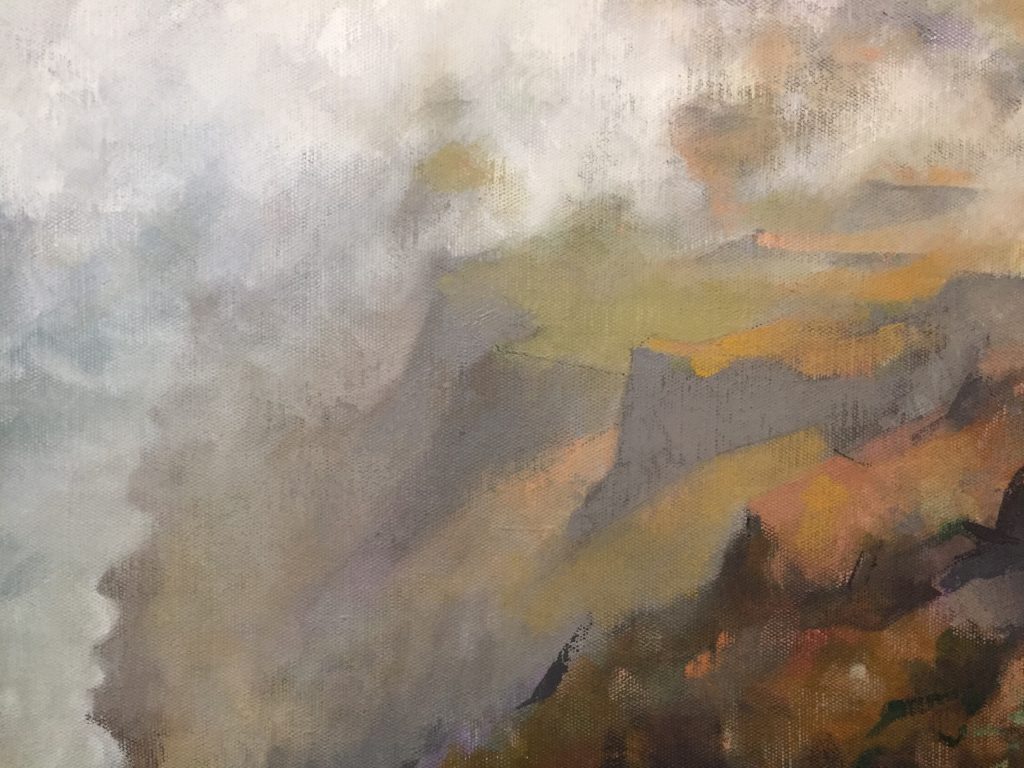 Point Reyes [version 3 detail], oil on canvas, 30 x 34"