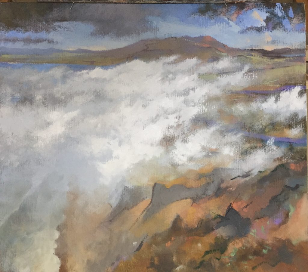Point Reyes [version 4], oil on canvas, 30 x 34"