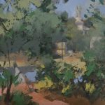 Wellfleet near Uncle Tim's Bridge. Oil on panel, 12 x 12" [unfinished]